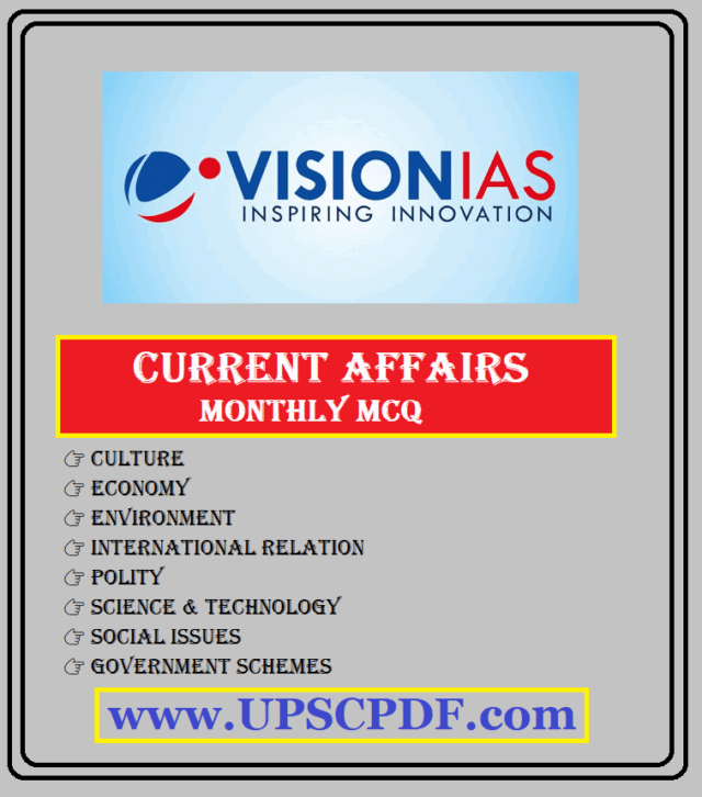 Vision IAS Monthly Current Affairs Revision 2019